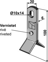 Y-Messer 100x30mm 2