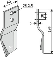 Messer 195x80mm 2