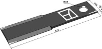Mähermesser 570mm 2