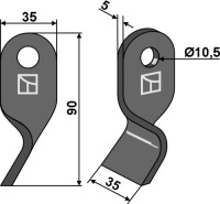 Gedrehtes Messer 90x35mm gallery 18_2nd