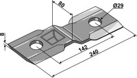 Mulchmesser 240x80mm 2