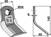 Y-Messer 145x60mm 2