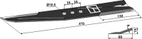 Mähermesser 410mm - rechts 2