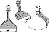 Hammerschlegel 85x10mm 2