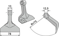 Hammerschlegel 78x13mm 2