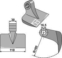 Hammerschlegel 110x30mm 2