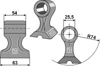 Hammerschlegel 63x54mm 2