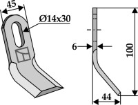 Y-Messer 100x45mm 2