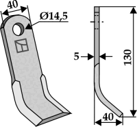 Y-Messer 130x40mm 2