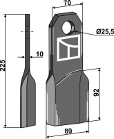 Mulchmesser 225x70mm, rechte Aus gallery 22_2nd