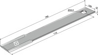Mähermesser 715mm 2