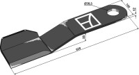 Mähermesser 620mm - links 2