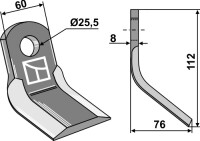Y-Messer 112x60mm 2