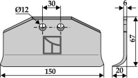 Wechselklinge 150x67mm 2