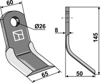 Y-Messer 145x60mm - Neues Modell 2