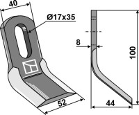 Y-Messer 100x40mm 2