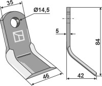 Y-Messer 84x35mm