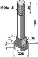 Schraube M16x1,5 - 10.9 2