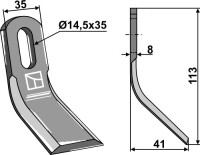 Y-Messer 113x35mm 2