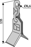 Y-Messer mit 3-gliedr. Kette (RK 2 1/2 B)