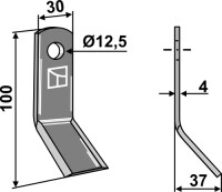 Y-Messer 100x30mm 2