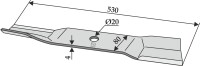 Mähermesser 530mm 2