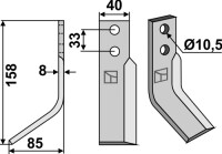 Fräsmesser 158x40mm, links gallery 39_2nd