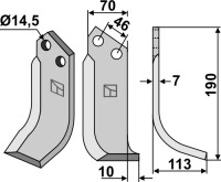 Fräsmesser 190x70mm, rechts gallery 9_2nd