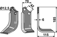 Fräsmesser 185x70mm, rechts gallery 11_2nd