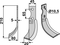 Fräsmesser 210x45mm, links gallery 4_2nd
