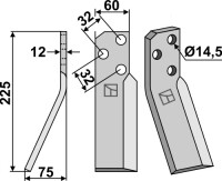 Rotorzinken 225x60mm, links gallery 19_2nd