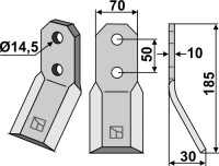 Rotorzinken 185x70mm
