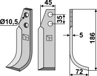 Fräsmesser 186x45mm, rechts gallery 14_2nd