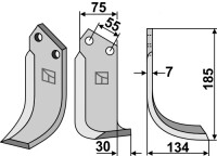 Fräsmesser 185x75mm, rechts gallery 16_2nd