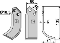 Fräsmesser 135x60mm, rechts gallery 4_2nd