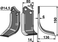 Fräsmesser 190x80mm, rechts gallery 20_2nd
