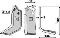 Fräsmesser 185x80mm, rechts gallery 3_2nd