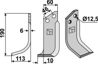 Fräsmesser 190x60mm, links gallery 4_2nd