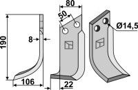 Fräsmesser 190x80mm, links gallery 11_2nd
