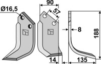 Fräsmesser 188x90mm, rechts gallery 16_2nd