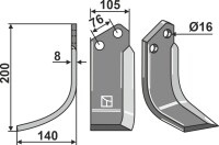 Fräsmesser 200x105mm, links gallery 8_2nd