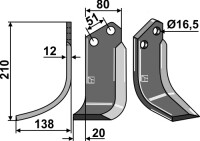 Fräsmesser 210x80mm, links gallery 11_2nd