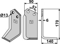 Fräsmesser 170x90mm, rechts gallery 3_2nd