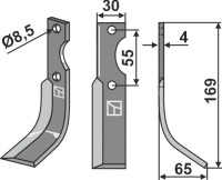 Fräsmesser 196x30mm, rechts 2