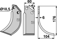 Fräsmesser 176x60mm, rechts gallery 15_2nd