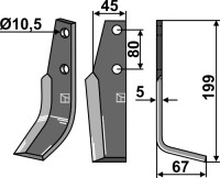 Fräsmesser 199x45mm, rechts gallery 5_2nd
