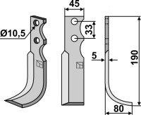 Fräsmesser 190x45mm, rechts gallery 14_2nd