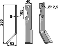 Fräsmesser 265x40mm, links gallery 7_2nd