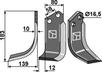 Fräsmesser 183x80mm, links gallery 15_2nd