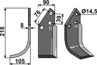 Fräsmesser 218x90mm, links gallery 26_2nd